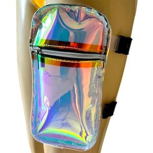 Plus Size Iridescent Thigh Bag Leg Bag Pouch Fanny Festival Rave Concert